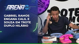 Gabriel Ramos engana Calil e Souza em trote duplo hilário | Arena SBT (27/08/25)