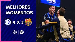 Inter de Milão 4 x 3 Barcelona - Jogo épico, com narração de Tiago Leifert | Champions 2024/25