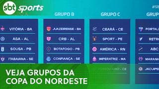 Veja como ficaram definidos os grupos da Copa do Nordeste | SBT Sports (08/03/26)