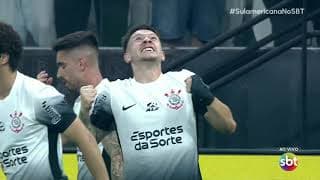 CORINTHIANS NA FRENTE! Garro conta com desvio na defesa para abrir o placar | Sul-Americana