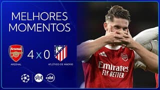 Arsenal 4 x 0 Atlético de Madrid - Goleada dos Gunners | Champions League 2025/26