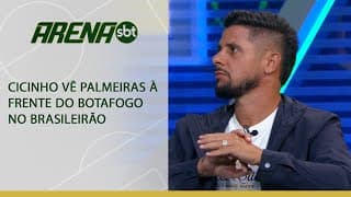 Cicinho vê Palmeiras à frente do Botafogo no Brasileirão: "Muito mais gás" | Arena SBT (23/09/24)