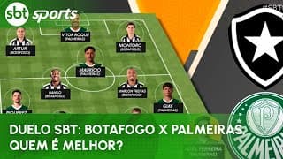 Duelo SBT: Botafogo x Palmeiras, quem é melhor? | SBT Sports (17/08/25)