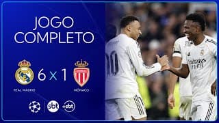 Real Madrid 6 x 1 Mônaco - Jogo completo | Champions League 2025/26