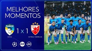 Pafos FC 1 x 1 Estrela Vermelha - Classificação histórica | Champions League 2025/26