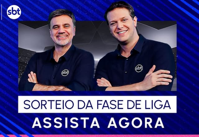 SBT transmite sorteio da fase de liga da Champions League