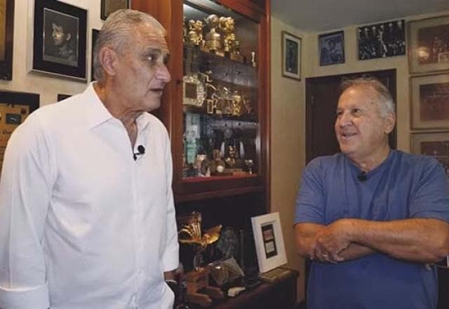 Tite, técnico do Flamengo, diz que Zico jogou mais que Messi e Maradona	