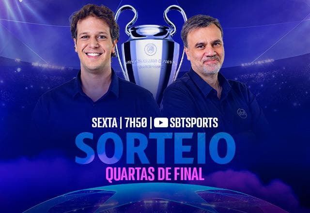 SBT Sports transmite sorteio das quartas de final da Champions 2023/24