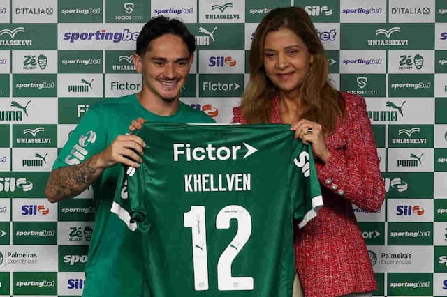 Khellven é apresentado no Palmeiras e vê cobrança natural: "Sempre vai ter"