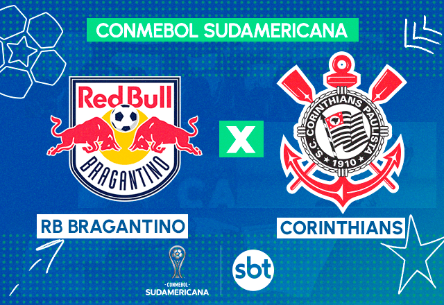 SBT transmite Red Bull Bragantino x Corinthians pela Sul-Americana