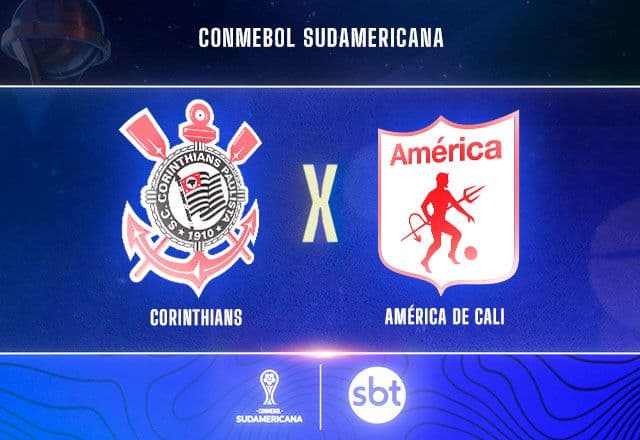 SBT transmite Corinthians x América de Cali pela Sul-Americana