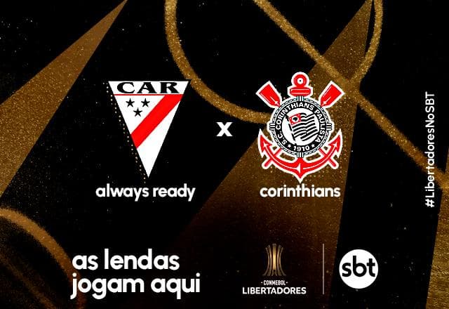 SBT transmite Always Ready x Corinthians pela Libertadores