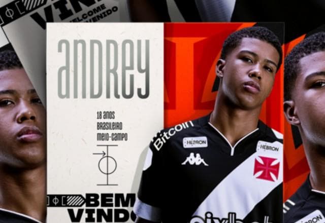Vasco anuncia o retorno do volante Andrey, emprestado pelo Chelsea