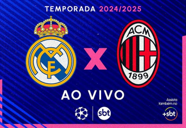 Ao vivo: assista Real Madrid x Milan pela Champions League