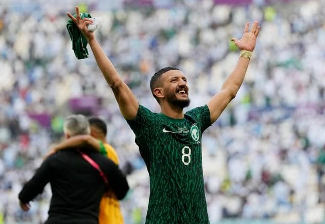 Arábia Saudita celebra vitória contra a Argentina e decreta feriado nacional