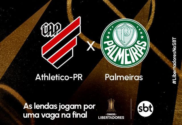SBT transmite Athletico-PR x Palmeiras pela semifinal da Libertadores