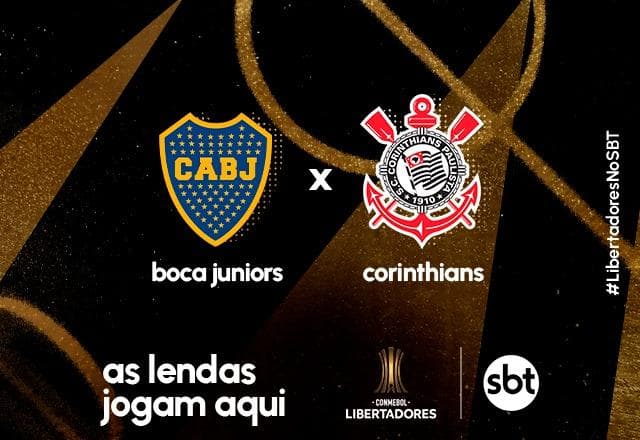 SBT transmite Boca Juniors x Corinthians pelas oitavas da Libertadores