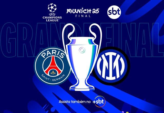 Final da Champions League 2025: PSG x Inter de Milão com transmissão ao vivo no SBT