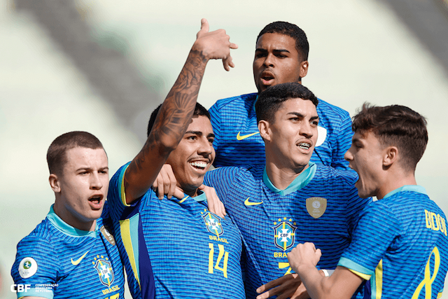 Brasil bate a Colômbia e segue 100% na última fase do Sul-Americano sub-20
