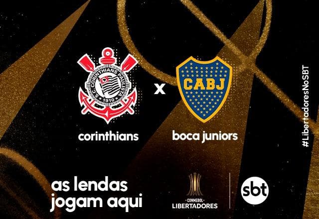 SBT transmite Corinthians x Boca Juniors pelas oitavas da Libertadores