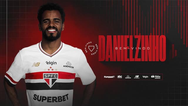 São Paulo anuncia a contratação do meia Danielzinho