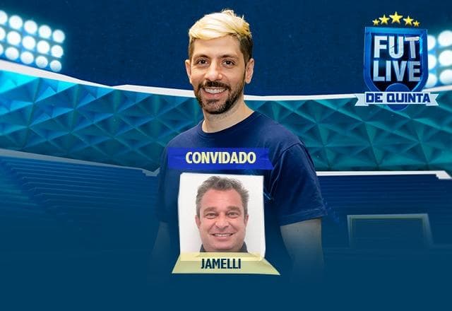 Futlive de Quinta com Rudy Landucci recebe Jamelli
