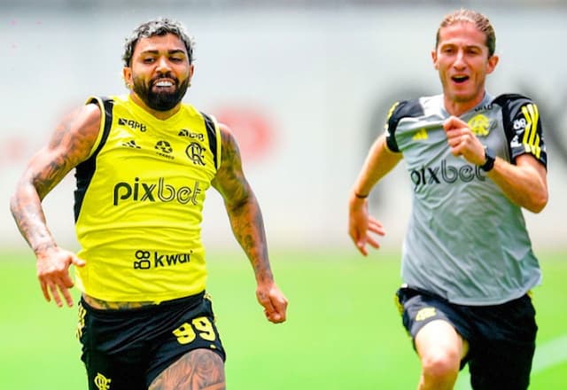 Gabigol, sobre Filipe Luís: "É o melhor treinador do Brasil, futuro da seleção"