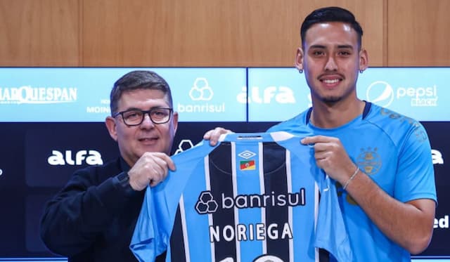 Noriega promete apoio ao torcedor do Grêmio: "Ajudar no campo"
