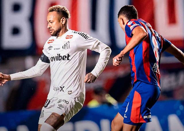 Com Neymar em campo, Santos empata com San Lorenzo na Argentina