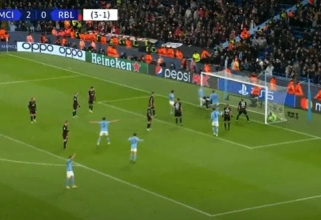 Hat-trick! Haaland faz o terceiro do Manchester City contra o Leipzig