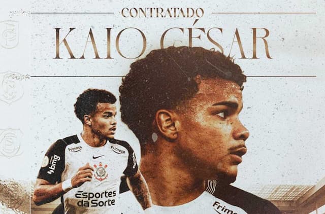 Corinthians anuncia contratação do atacante Kaio César