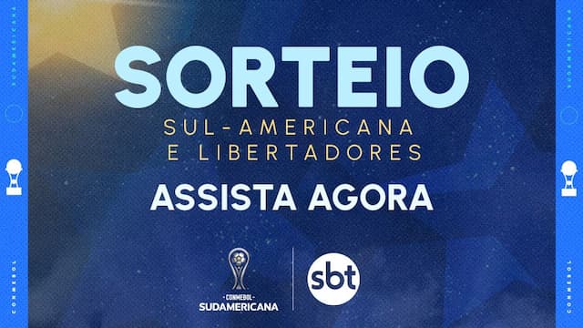 SBT transmite no YouTube do SBT e do SBT Sports o sorteio da fase de grupos da Conmebol Sul-Americana