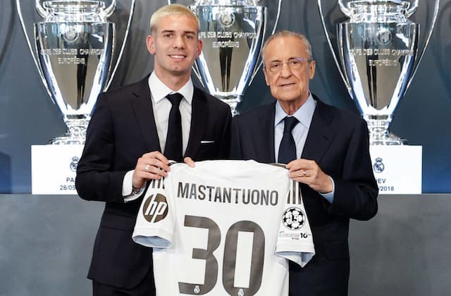 Real Madrid apresenta Mastantuono, joia argentina de 18 anos: "Sonho realizado"