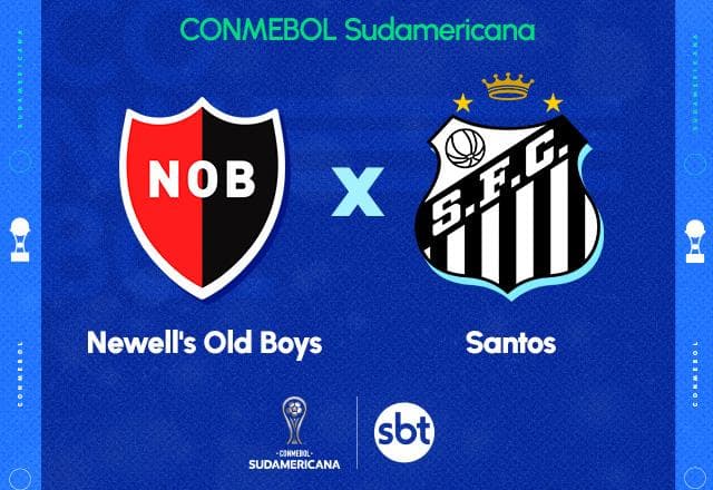 SBT transmite Newell's Old Boys x Santos pela Copa Sul-Americana