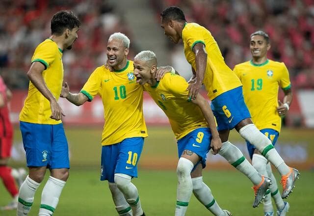 Último Brasil x Coreia do Sul teve goleada com gols de Neymar e Richarlison; veja