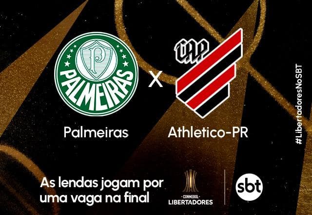 SBT transmite Palmeiras x Athletico-PR pela semifinal da Libertadores