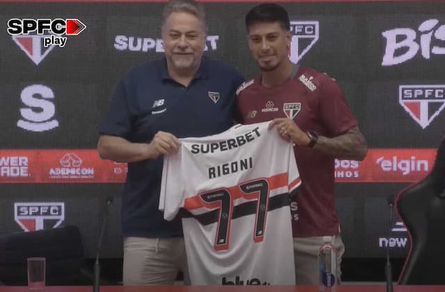 Rigoni é apresentado e diz que sempre pensou em voltar: ''São Paulo é minha casa''
