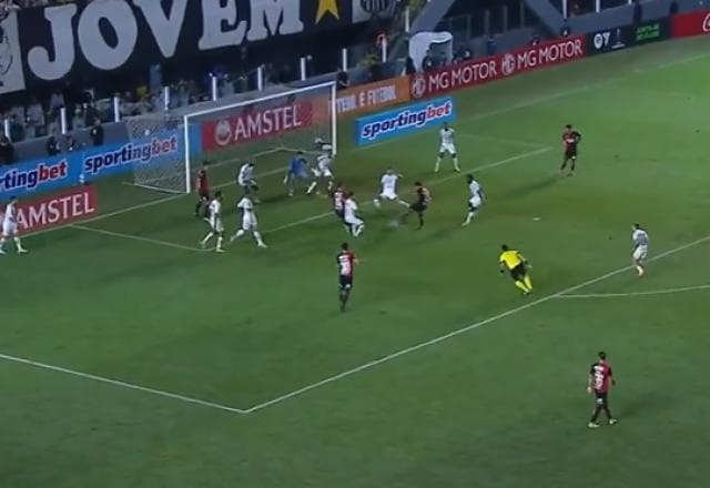 Santos atrás do placar! Sforza pega sobra na área e faz 1 a 0 para o Newell's