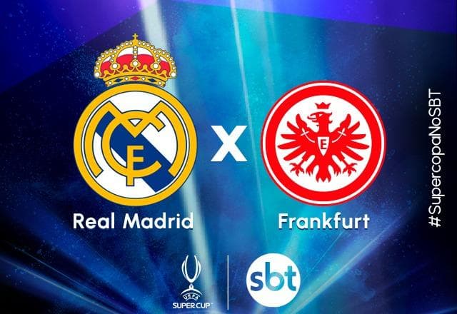 SBT transmite Real Madrid x Eintracht Frankfurt pela Supercopa da Uefa
