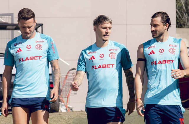 Saúl realiza seu primeiro treino no Flamengo