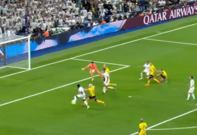 Tudo igual! Vini Jr empata para o Real Madrid contra o Borussia Dortmund