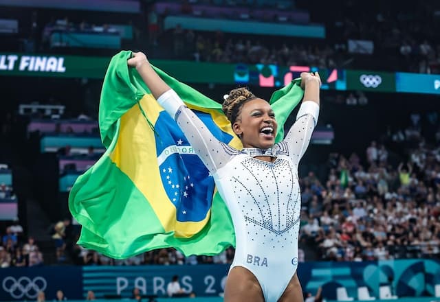 Rebeca Andrade se iguala a maiores medalhistas olímpicos do Brasil; veja ranking