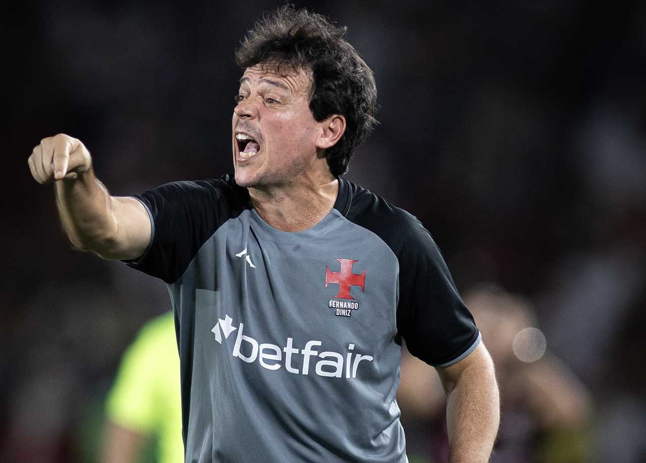 Imagem da noticia Calejado em finais, Diniz vive no Vasco o mesmo roteiro de títulos recentes