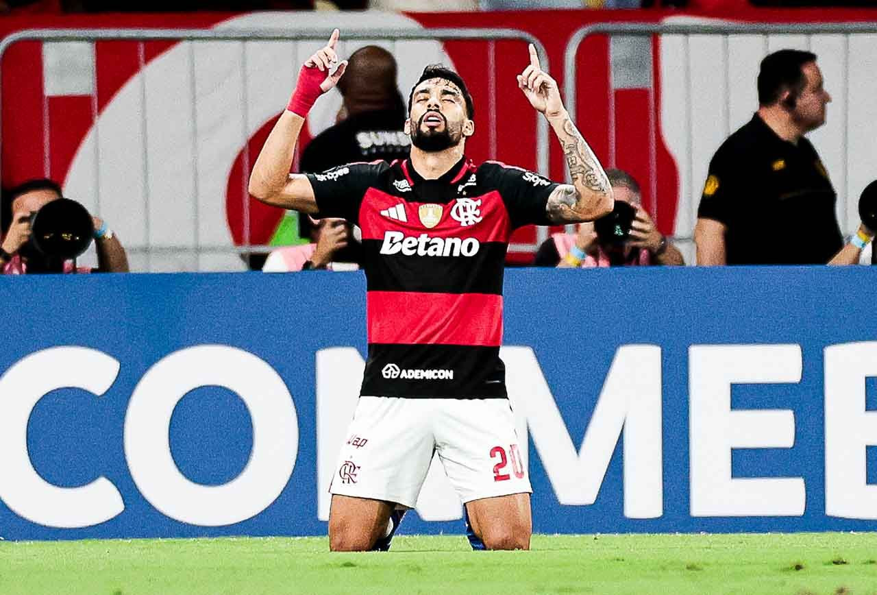 Imagem da noticia Lucas Paquetá celebra o seu primeiro gol em Libertadores