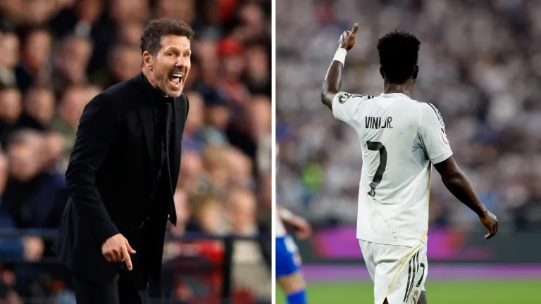 Imagem da noticia Simeone provoca Vini Jr. em substituição na Supercopa: "Vai te demitir"