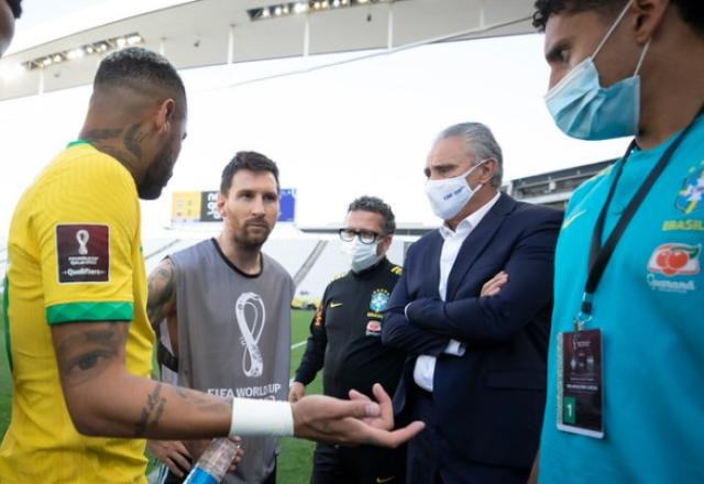 Imagem da noticia Fifa cancela jogo entre Brasil e Argentina e define multas às confederações
