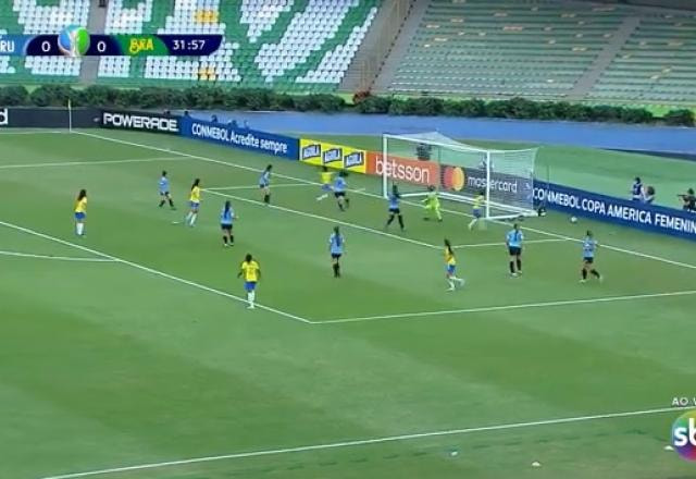 Imagem da noticia Antonia rabisca pela direita, e Adriana abre o placar para o Brasil