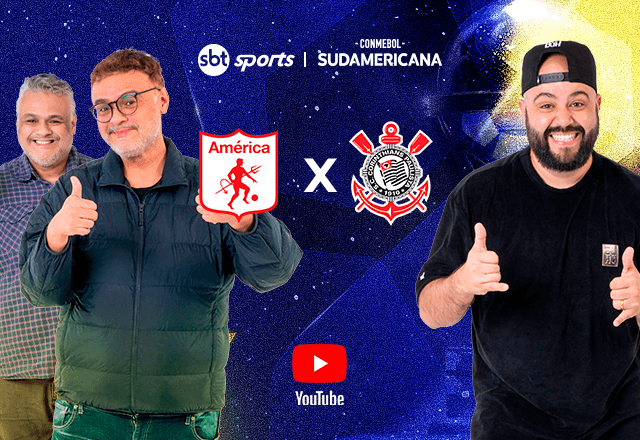 Imagem da noticia SBT Sports terá transmissão descontraída de América de Cali x Corinthians pela Sul-Americana