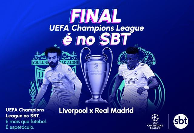 Imagem da noticia SBT transmite Liverpool x Real Madrid pela final da Champions League