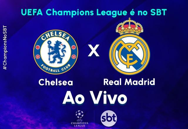 Ao vivo: assista Chelsea x Real Madrid pela Champions League